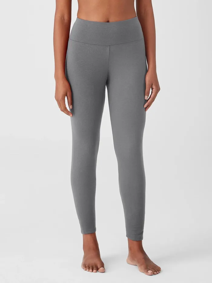 Cozy Brushed Terry Hug HighWaisted Sleep Leggings Ash Women Eileen Fisher Sleepwear