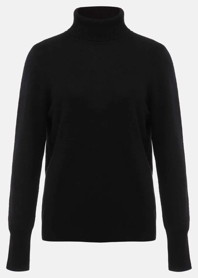 Cressida Wool Cashmere Roll Neck Black Women Phase Eight Knitwear
