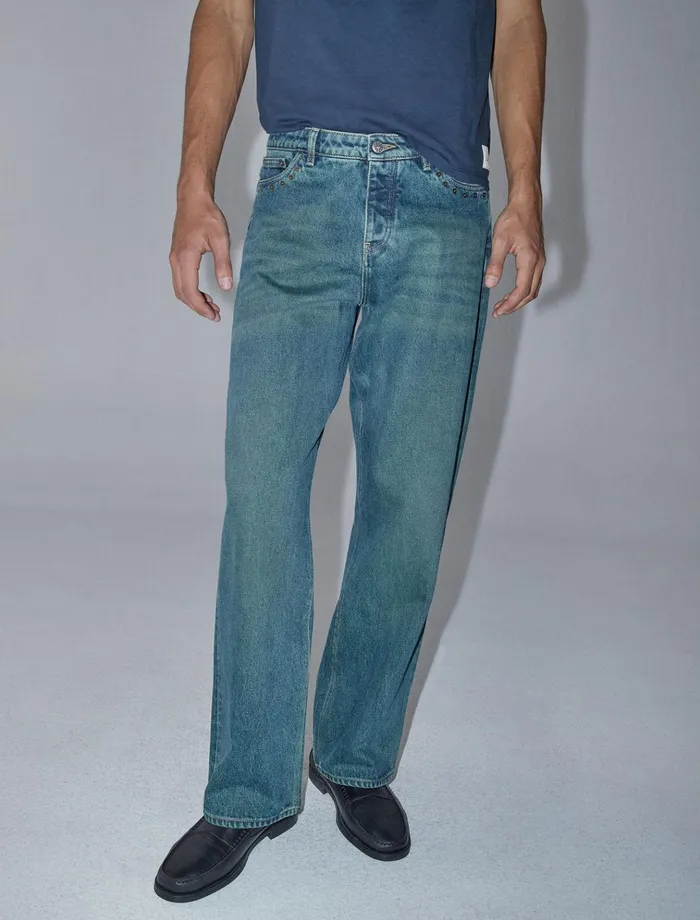 Crowd B Greenish Denim Men Paloma Wool Pwman