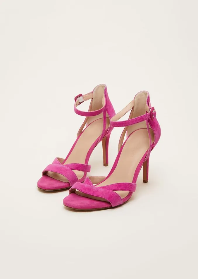 Cut Out Strappy Sandal Magenta Women Phase Eight Occasion Shoes