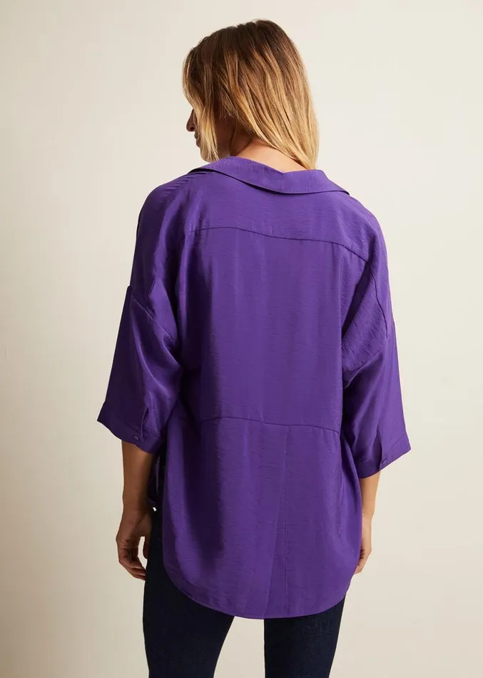 Cynthia Longline Shirt Purple Women Phase Eight Shirts and Blouses