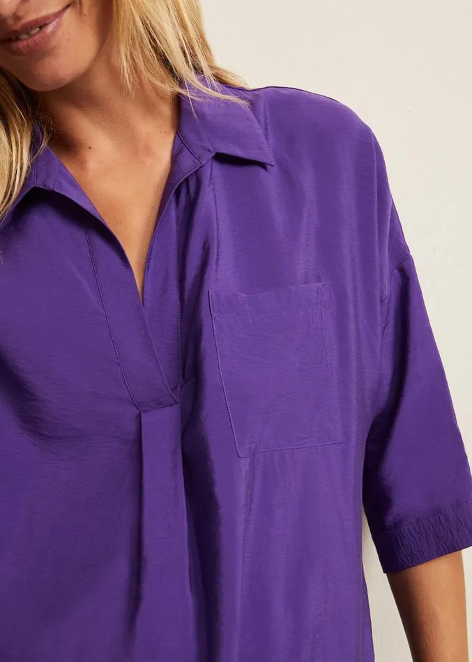Cynthia Longline Shirt Purple Women Phase Eight Shirts and Blouses