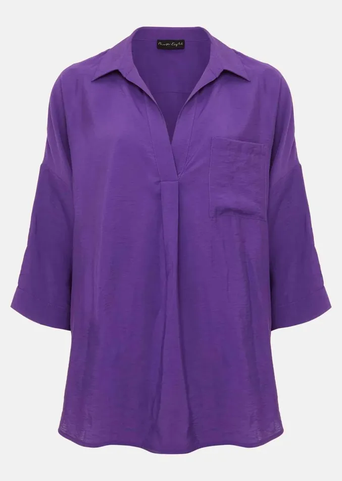 Cynthia Longline Shirt Purple Women Phase Eight Shirts and Blouses