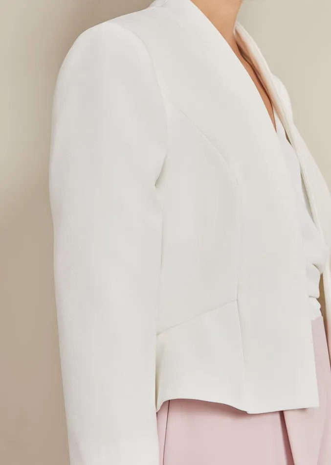 Daisy Peplum Jacket Ivory Women Phase Eight Jackets