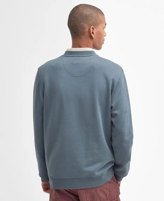 Danby Logo Sweatshirt Dark Slate Men Barbour Hoodies and Sweatshirts