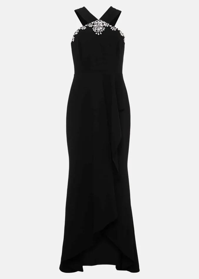 Danica Black Embellished Maxi Dress Black Women Phase Eight Dresses