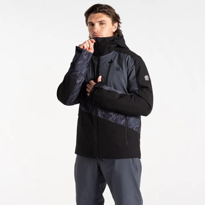 Dare 2b Baseplate II Ski Jacket Black Grey Men Ski Jackets