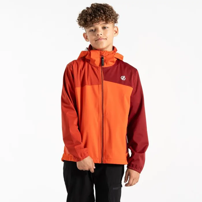 Dare 2b Cheer Softshell Jacket Cinnamon Tuscan Red Kids Softshell Jackets