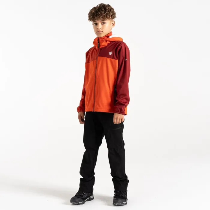 Dare 2b Cheer Softshell Jacket Cinnamon Tuscan Red Kids Softshell Jackets