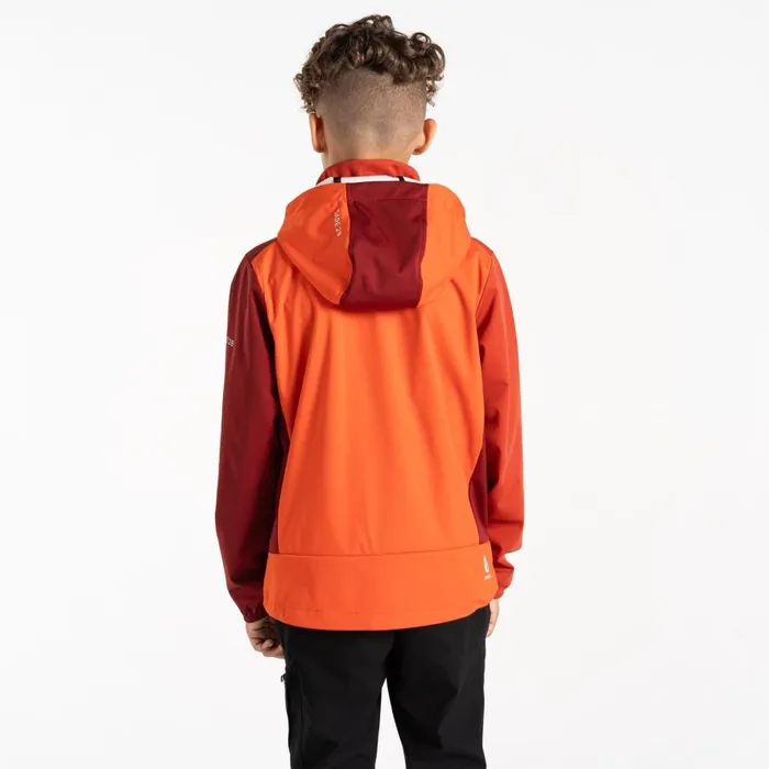 Dare 2b Cheer Softshell Jacket Cinnamon Tuscan Red Kids Softshell Jackets
