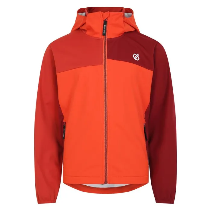 Dare 2b Cheer Softshell Jacket Cinnamon Tuscan Red Kids Softshell Jackets
