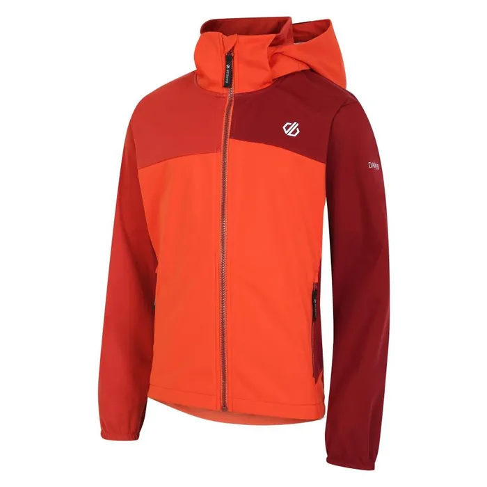Dare 2b Cheer Softshell Jacket Cinnamon Tuscan Red Kids Softshell Jackets