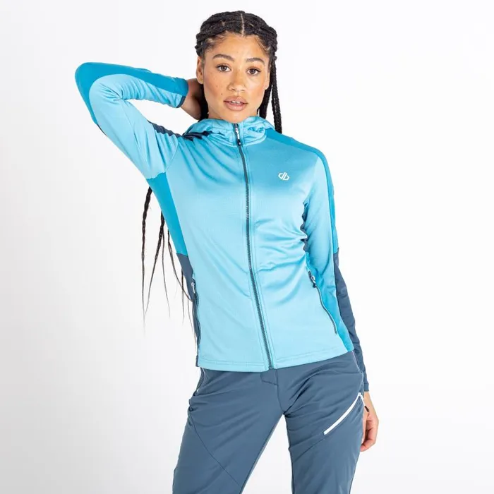 Dare 2b Convey Core Stretch Midlayer Crystal Seas Capri Blue Women Midlayers