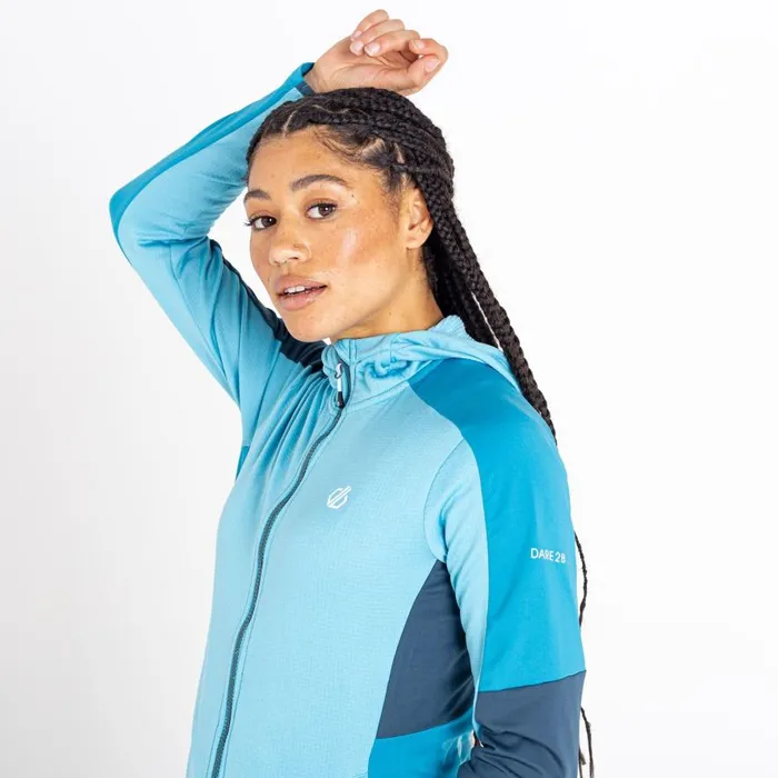 Dare 2b Convey Core Stretch Midlayer Crystal Seas Capri Blue Women Midlayers
