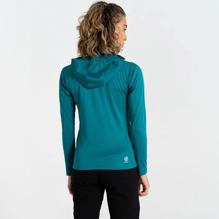 Dare 2b Convey II Hooded Core Stretch Midlayer Fortune Green Marl Women Midlayers