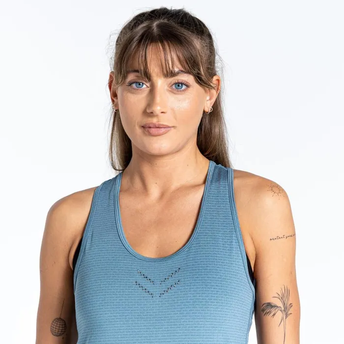Dare 2b Crystallize Active Vest Bluestone Women Gym Tops
