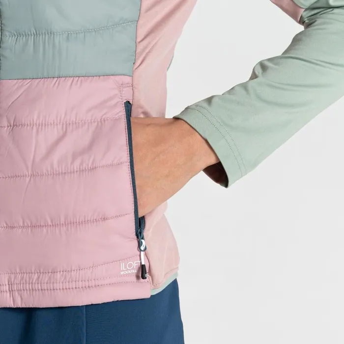 Dare 2b Culmination Wool Padded Hybrid Jacket Dusty Rose Women Insulated Jackets