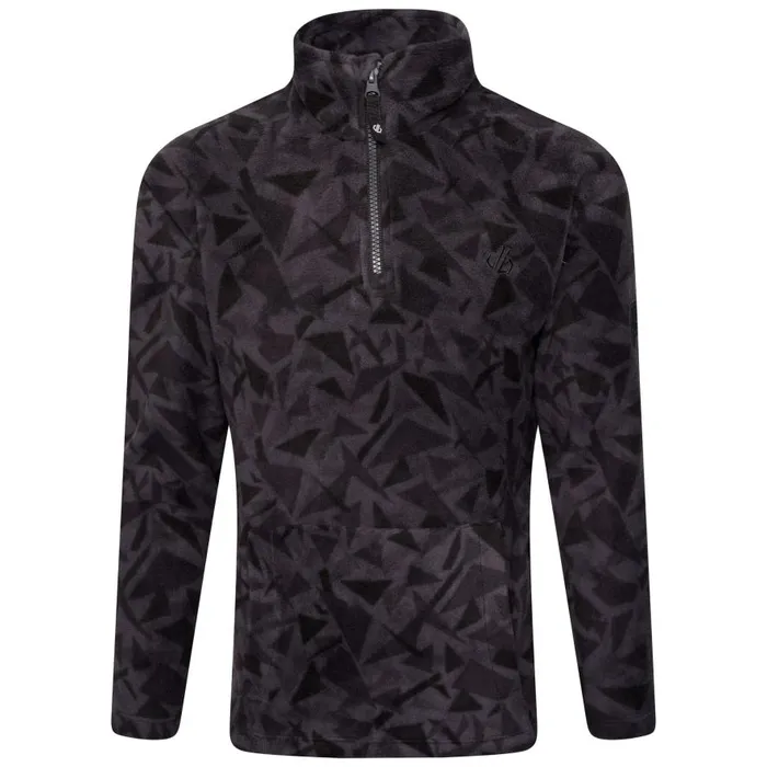 Dare 2b Cushy Half Zip Fleece Black Geo Print Kids Fleece