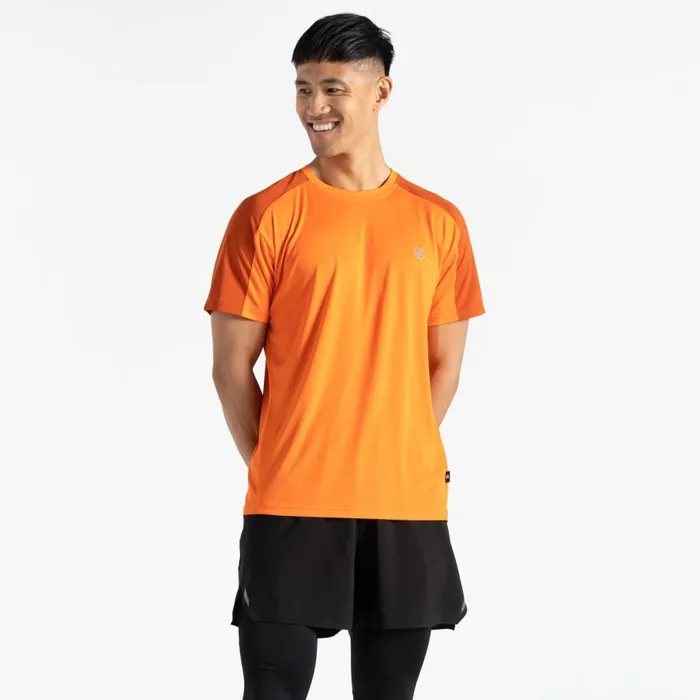 Dare 2b Discernible III Tshirt Puffins Orange Brown Men Gym Tops
