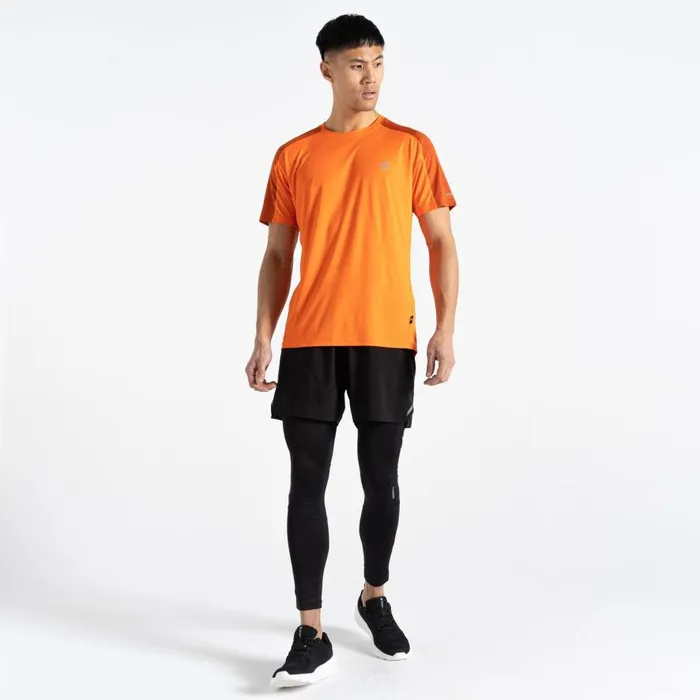 Dare 2b Discernible III Tshirt Puffins Orange Brown Men Gym Tops