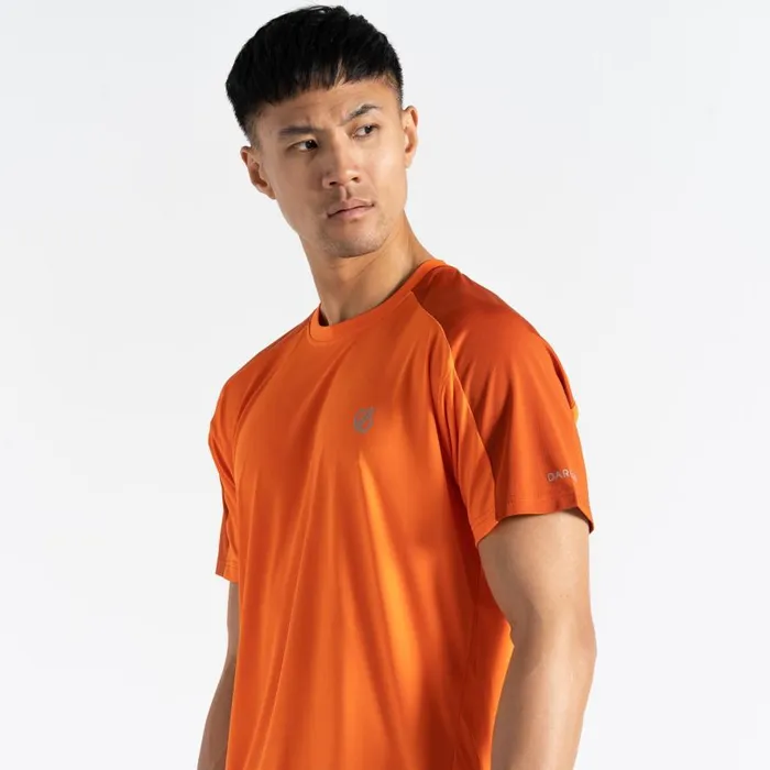 Dare 2b Discernible III Tshirt Puffins Orange Brown Men Gym Tops