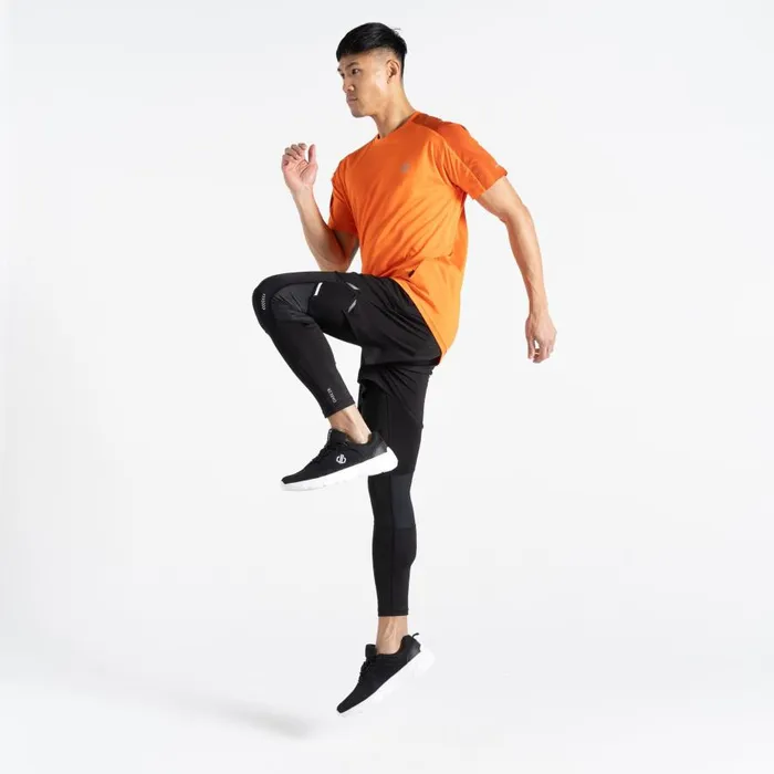 Dare 2b Discernible III Tshirt Puffins Orange Brown Men Gym Tops