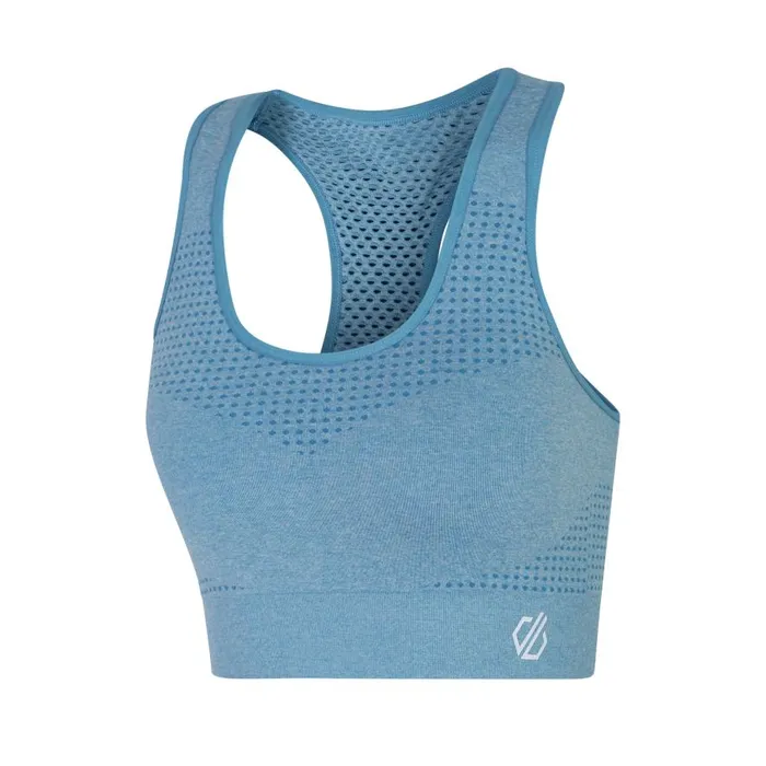 Dare 2b Don039t Sweat It II Sports Bra Niagara Blue Marl Women Gym Tops