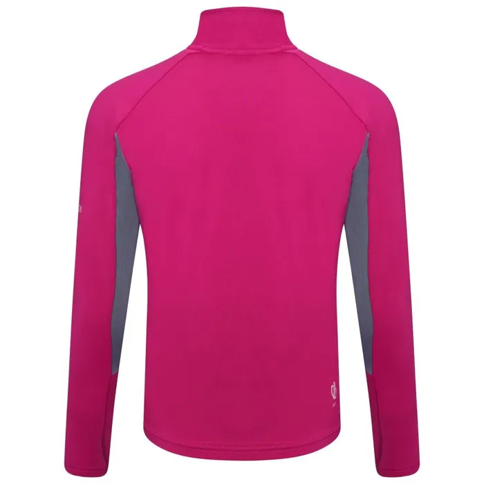 Dare 2b Exception Recycled Core Stretch Midlayer Fuchsia Bluestone Kids Fleece