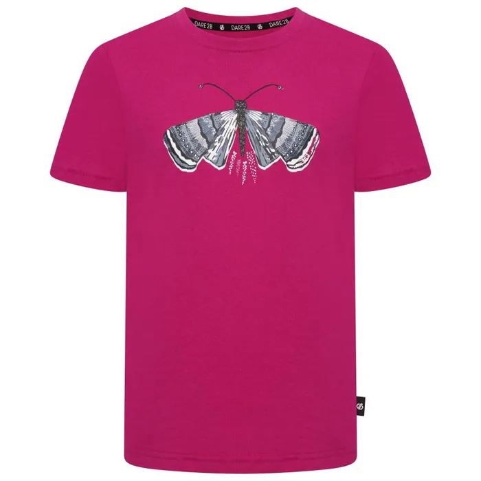 Dare 2b Go Beyond Graphic Tee Fuchsia Marl Kids