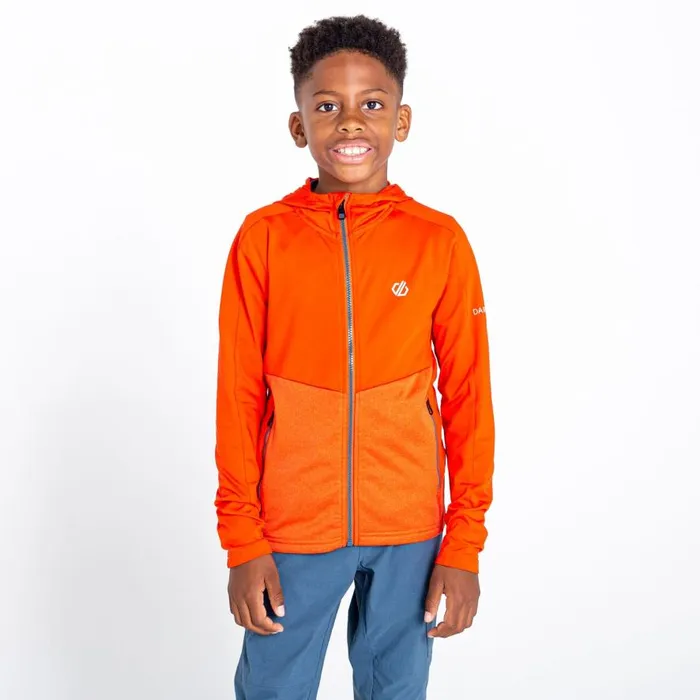Dare 2b Hastily Core Recycled Stretch Midlayer Burnt Salmon Marl Kids Fleece