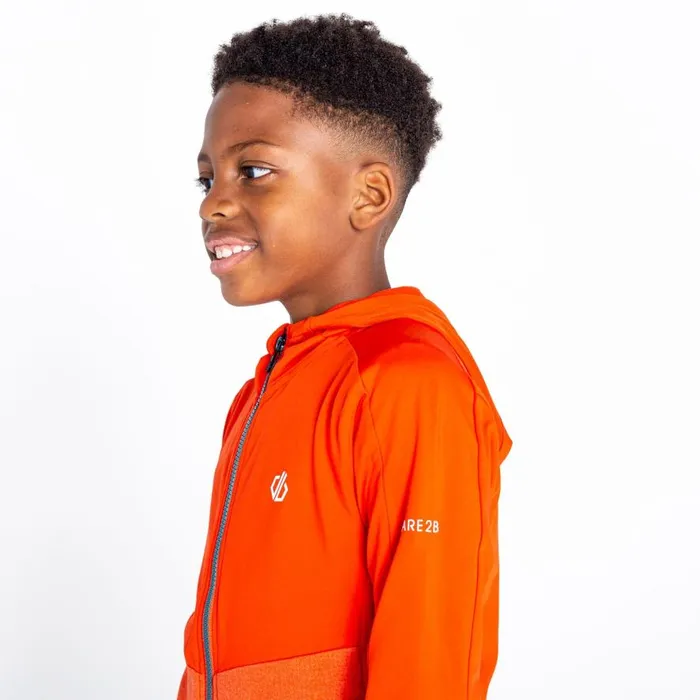 Dare 2b Hastily Core Recycled Stretch Midlayer Burnt Salmon Marl Kids Fleece