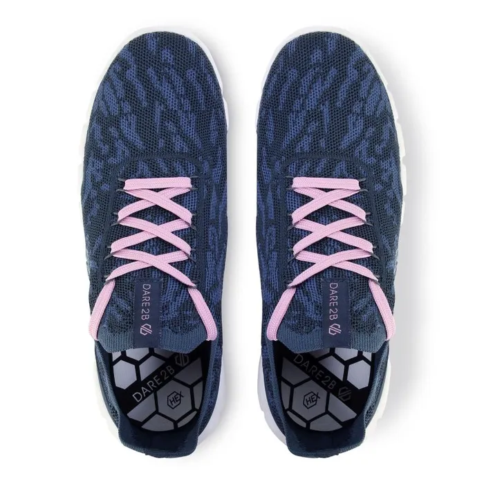 Dare 2b HexAt Recycled Knit Trainers Orion Grey Powder Pink Women Trainers