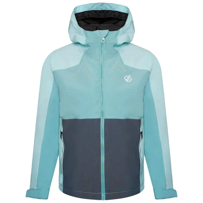 Dare 2b In The Lead III Recycled Waterproof Jacket Meadowbrook Green Aqua Splash Kids Waterproof Jackets