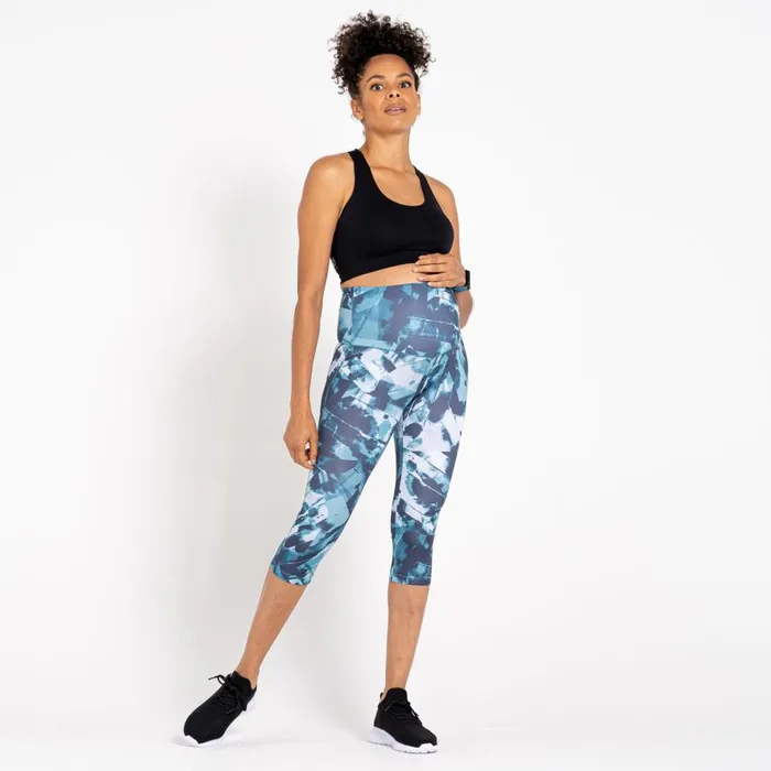 Dare 2b Influential Maternity 34 Tights Dragonfly Ink Print Women Leggings