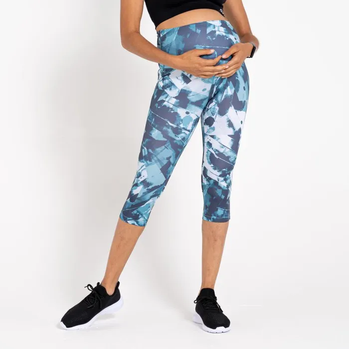 Dare 2b Influential Maternity 34 Tights Dragonfly Ink Print Women Leggings