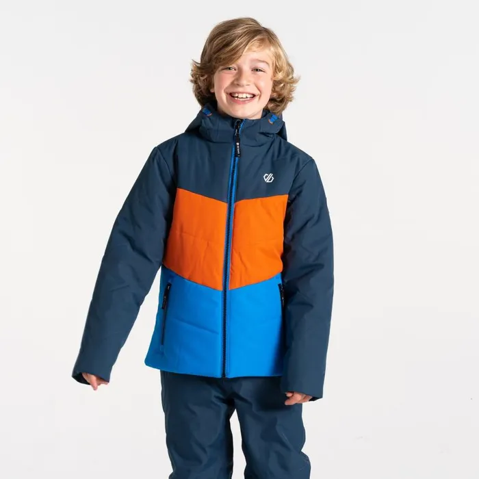 Dare 2b Jolly Puffer Jacket Athletic Blue Orange Kids Ski Jackets