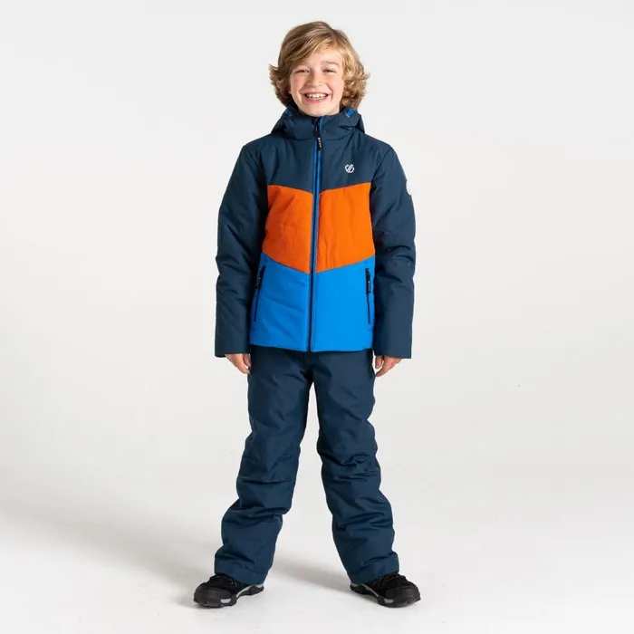 Dare 2b Jolly Puffer Jacket Athletic Blue Orange Kids Ski Jackets