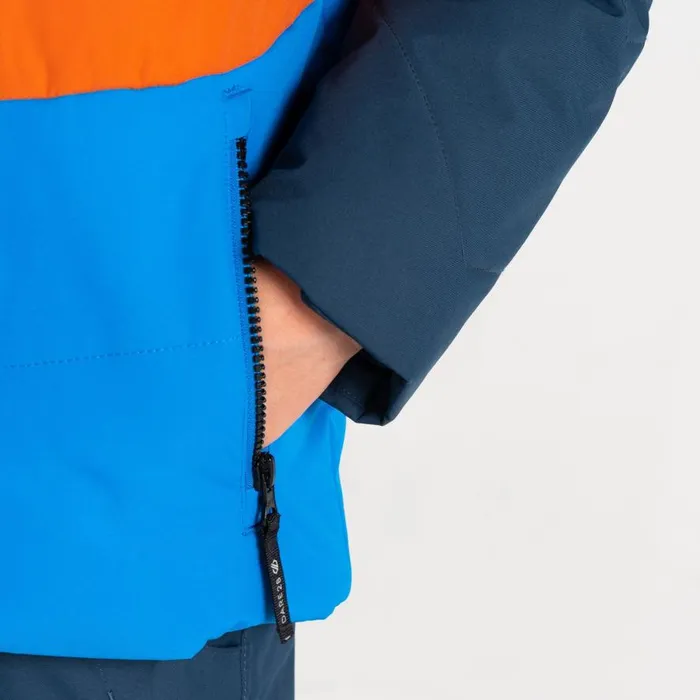 Dare 2b Jolly Puffer Jacket Athletic Blue Orange Kids Ski Jackets