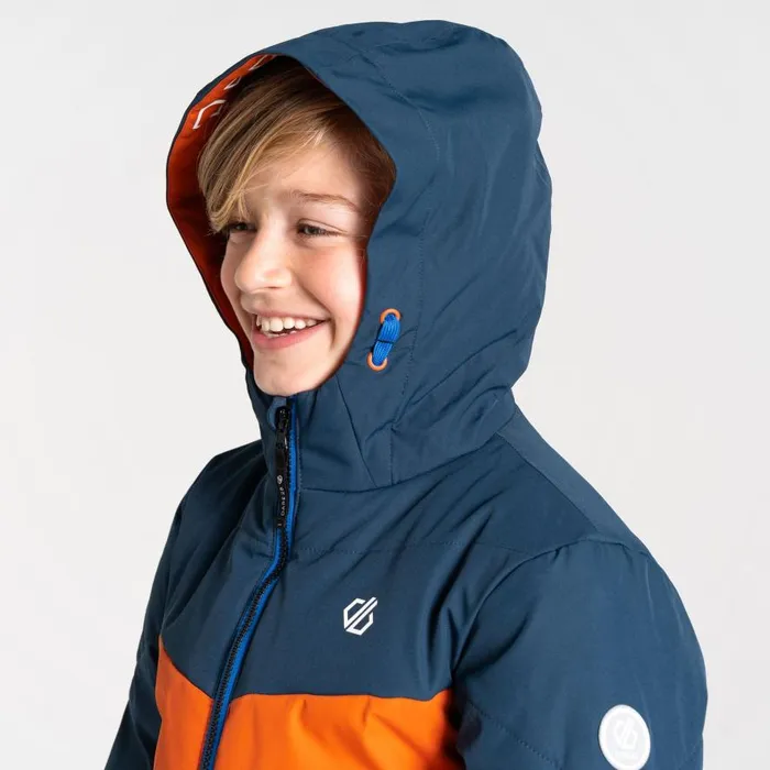 Dare 2b Jolly Puffer Jacket Athletic Blue Orange Kids Ski Jackets