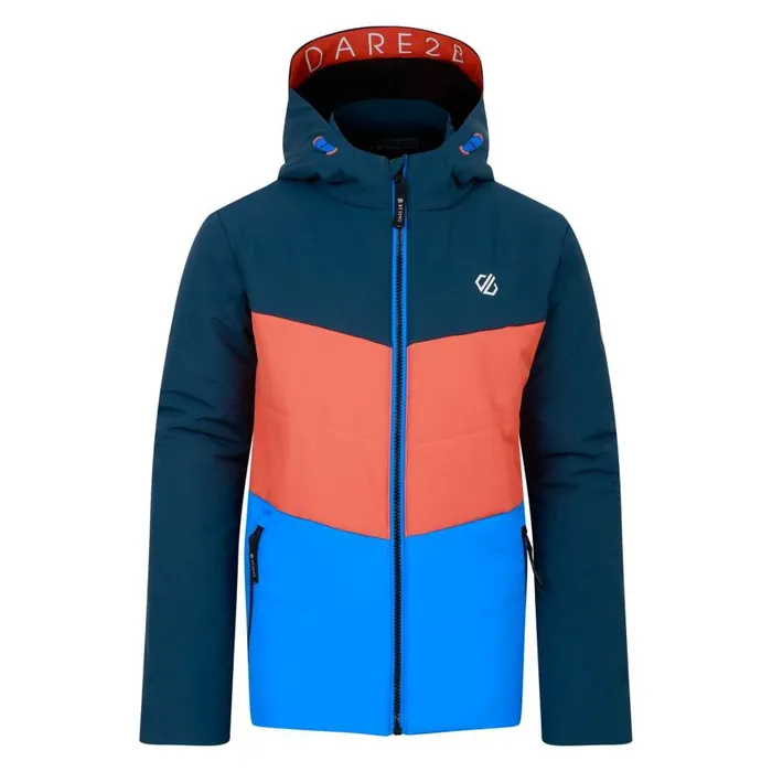 Dare 2b Jolly Puffer Jacket Athletic Blue Orange Kids Ski Jackets