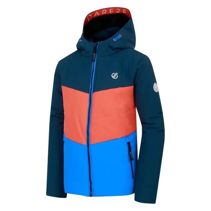 Dare 2b Jolly Puffer Jacket Athletic Blue Orange Kids Ski Jackets
