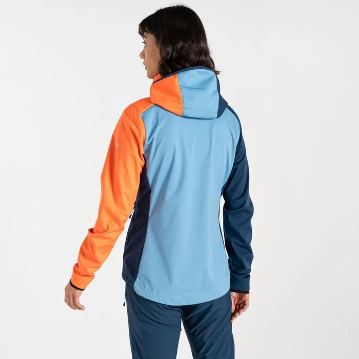 Dare 2b Lexan Softshell Jacket Niagara Blue Satsuma Women Softshell Jackets