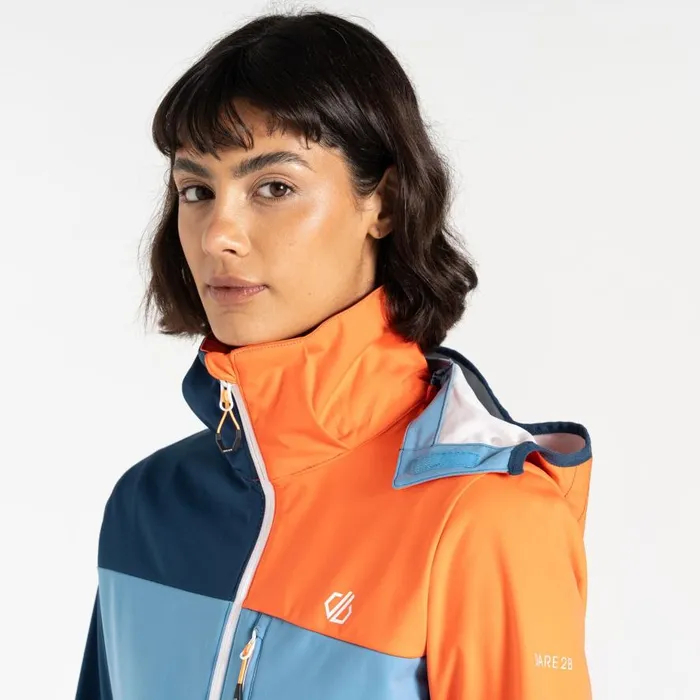 Dare 2b Lexan Softshell Jacket Niagara Blue Satsuma Women Softshell Jackets