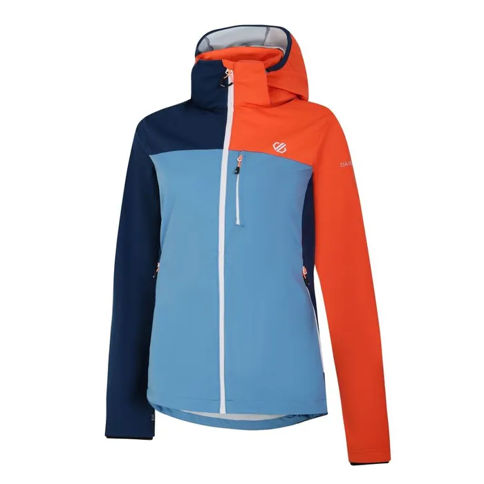 Dare 2b Lexan Softshell Jacket Niagara Blue Satsuma Women Softshell Jackets
