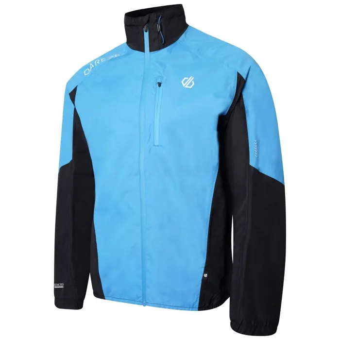 Dare 2b Mediant Waterproof Cycling Jacket Methyl Blue Black Men Lightweight Jackets