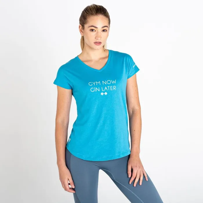 Dare 2b Moments Graphic Tee Capri Blue Women Graphic TShirts