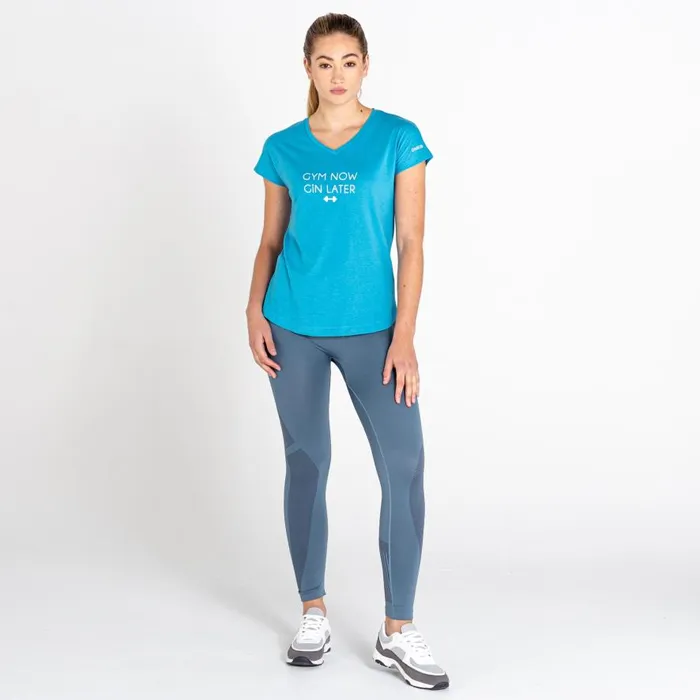 Dare 2b Moments Graphic Tee Capri Blue Women Graphic TShirts