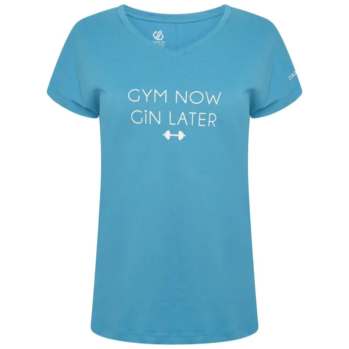Dare 2b Moments Graphic Tee Capri Blue Women Graphic TShirts