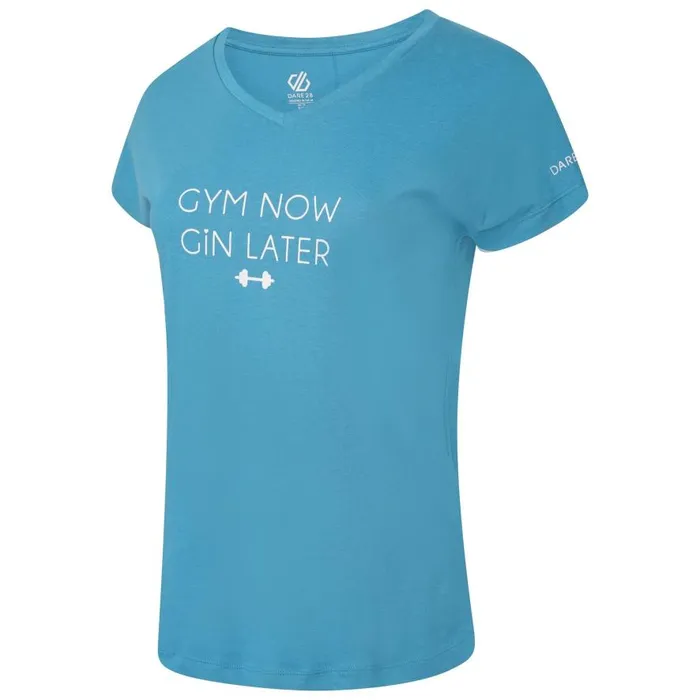 Dare 2b Moments Graphic Tee Capri Blue Women Graphic TShirts