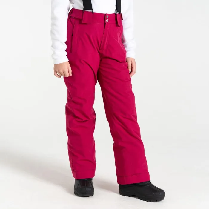 Dare 2b Motive Waterproof Insulated Ski Pants Berry Pink Kids Ski Trousers and Salopettes